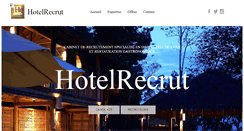 Desktop Screenshot of hotelrecrut.fr