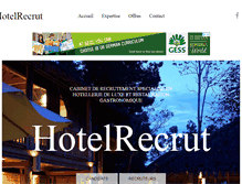 Tablet Screenshot of hotelrecrut.fr